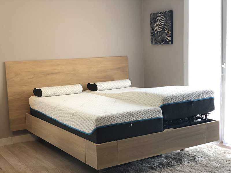 lit electrique et matelas mémoire de forme2-personnes